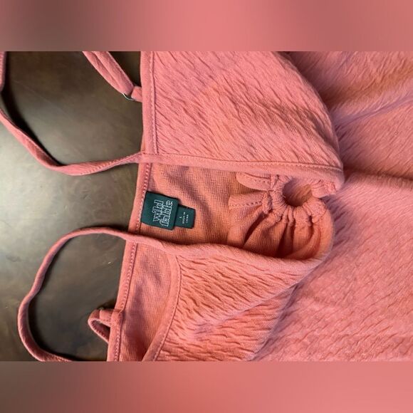 Wild Fable Womens Spaghetti Strap Cut Out Bodysuit Coral Pink NWOT Size L - Picture 4 of 12